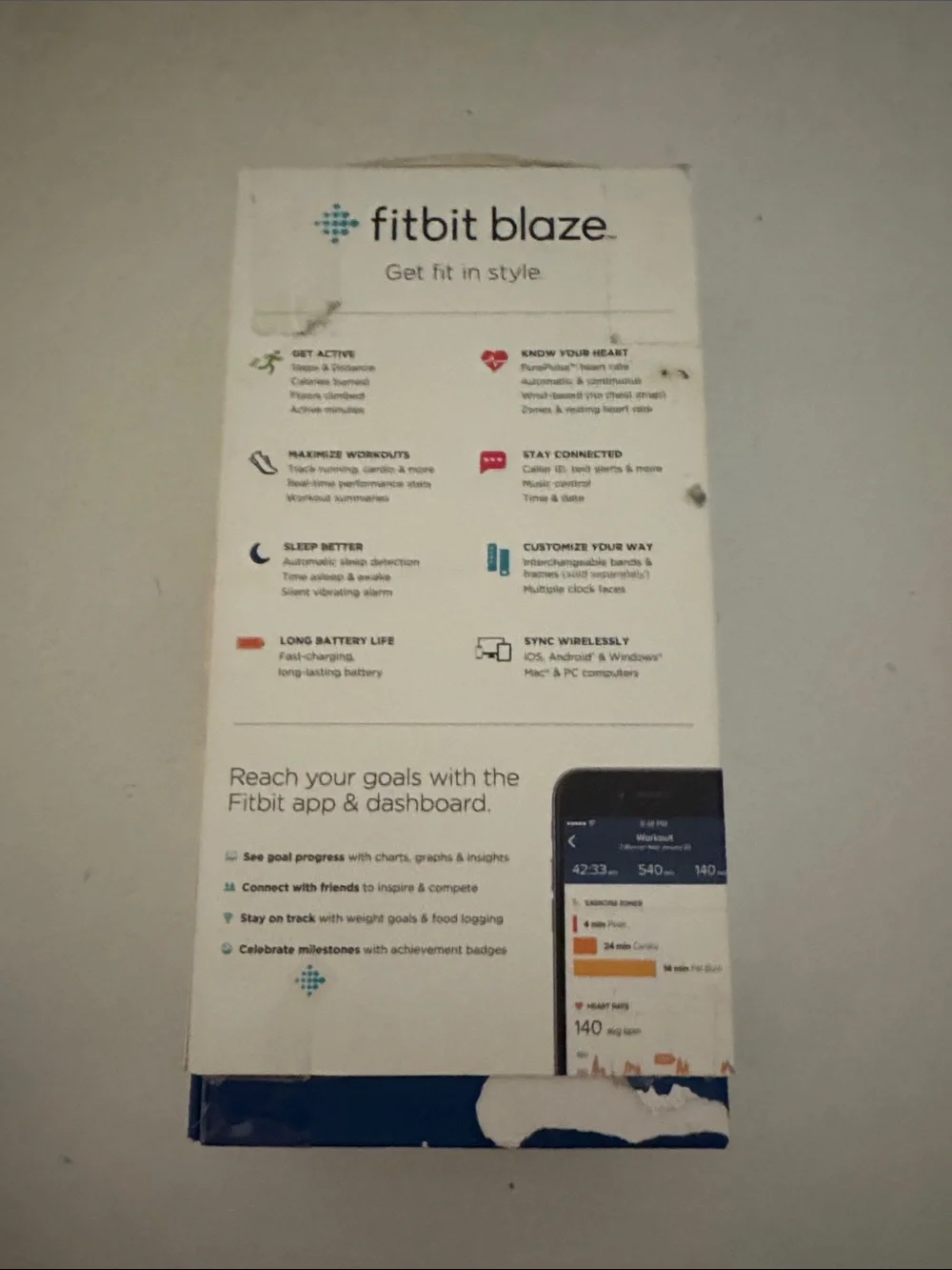 fitbit Blaze Smartwatch - Black and Silver